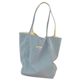 韩版ins风复古格子托特包帆布包包女 大容量学生党上课通勤单肩包