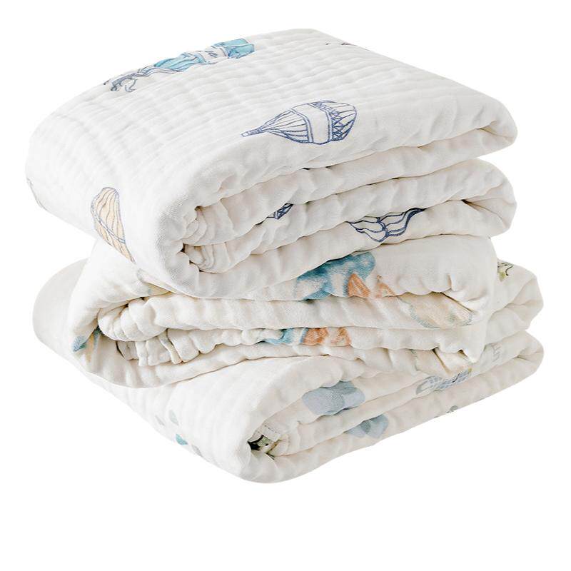 嫚熙婴儿纱布浴巾纯棉宝宝新生儿童浴巾超软带帽斗篷洗澡包被秋季