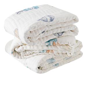 买二送一！嫚熙婴儿纱布浴巾纯棉