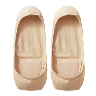 船袜女纯棉不掉跟防滑夏季薄单鞋浅口隐形袜底棉垫白色高跟鞋袜子