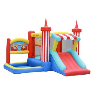 博士豚薯条充气城堡室内外小型滑梯儿童蹦蹦床家用跳床波波池玩具