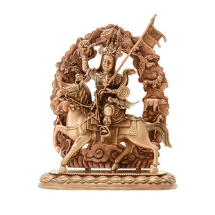 欧斯特紫铜《格萨尔王》室内家用精工铜雕花桌面铜佛像摆件