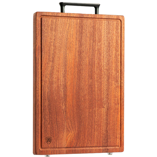 双枪乌檀木菜板抗菌防霉家用实木质砧板厨房粘板刀板木案板切菜板