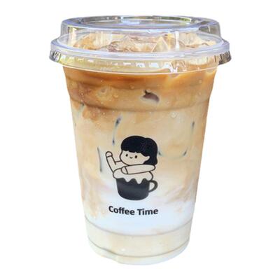 胜峰500毫升加厚高透咖啡杯PET