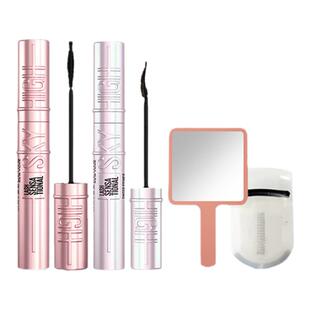 美宝莲冲天翘睫毛膏女防水防汗纤长卷翘不晕染拉长持久定型打底膏