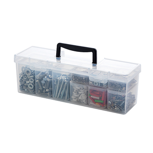 五金工具收纳箱长方形分格螺丝螺母零件盒电子配件多功能整理小盒