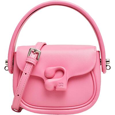 粉色手提包TATA斜挎迷你