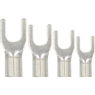 凤凰UT冷压端子 国标紫铜焊口接线端 叉形裸端头紫铜鼻子100只/包