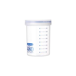 日本asvel隔夜燕麦杯 外带早餐杯便携酸奶豆浆杯微波炉刻度牛奶杯