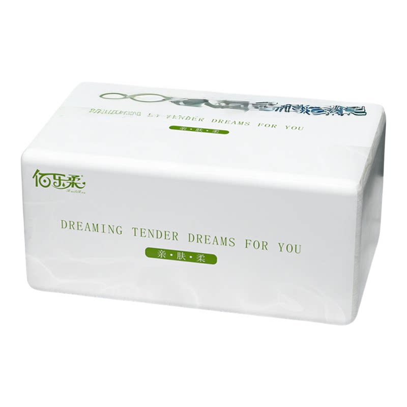 佰乐柔600张加量家用抽纸整箱