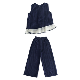 女童夏季套装2026新款小女孩洋气穿搭夏日儿童背心两件套夏装衣服