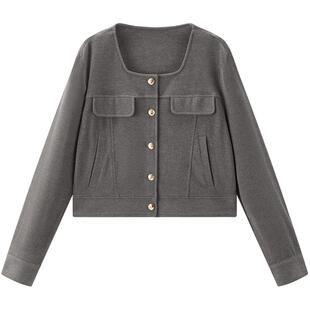 太平鸟女装春秋季品质小香风针织套装女A1FCE3485