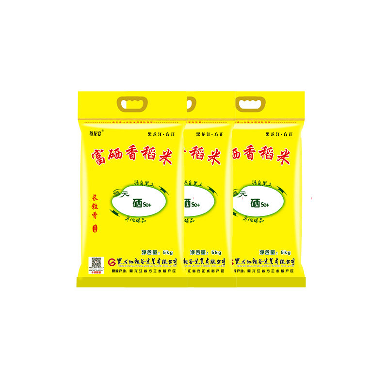 长粒富硒大米尊龙宴30斤编织袋