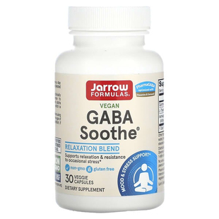 Jarrow Formuals杰诺GABA Soothe放松舒缓心绪神经系统健康