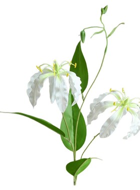 火焰百合花仿真花电视柜装饰花摆件插花家居餐桌玄关客厅假花摆设