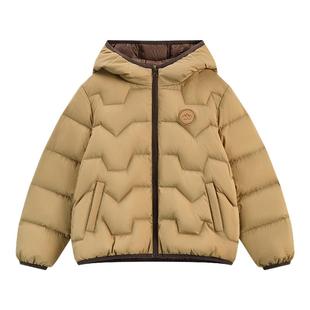 ask亲子羽绒服2025秋冬新款男童轻薄羽绒连帽保暖外套