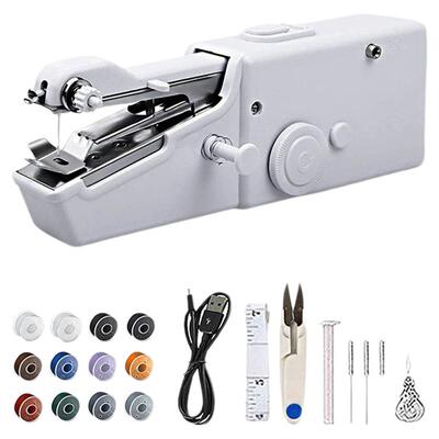 便携式手工裁缝机手持家用小型迷你电动缝纫微型简易手动韧缝衣器