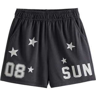 【速干裤】马克珍妮男童篮球运动短裤儿童裤子2026夏装新款550539