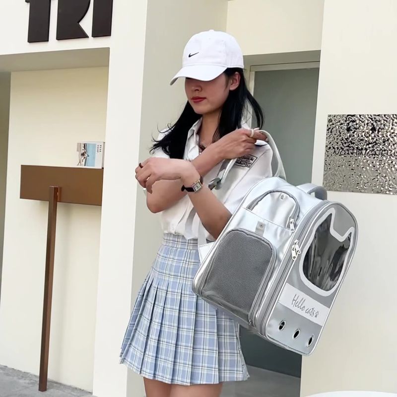 猫包夏天外出便携太空舱背包猫咪宠物猫背包笼双肩大容量狗书包猫