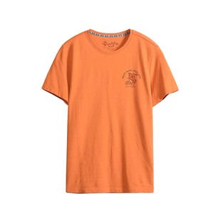 MCS男装源自万宝路圆领短袖T恤男款夏季纯色全棉商务休闲半袖男士