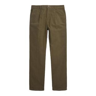 伦敦雾秋冬新款英伦风男士休闲裤商务全棉纯色磨毛直筒舒适裤子