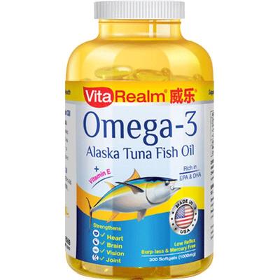 【自营】VitaRealm深海鱼油高纯度欧米伽3Omega-3DHA EPA软胶囊