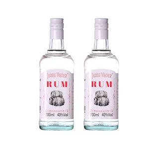 白朗姆酒烘焙调酒莫吉托基酒700ml自由古巴mojito洋酒网红椰子桶