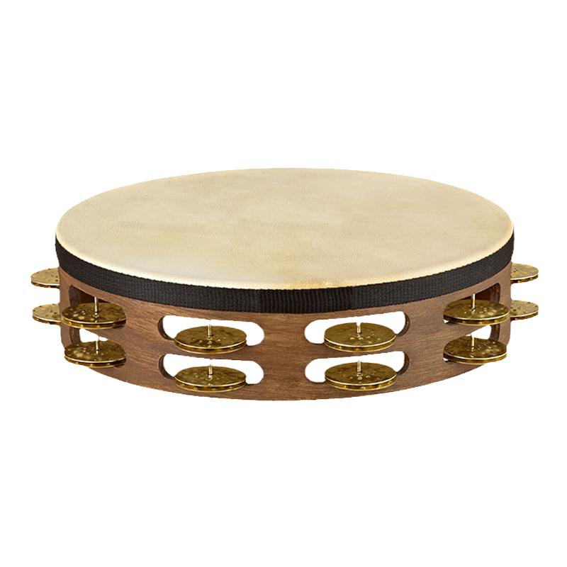 德国MEINL Tambourine麦尔传统羊皮黄铜铃鼓摇鼓手鼓打击乐器小打