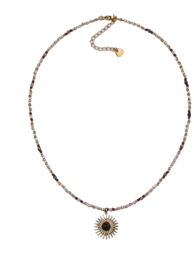 XMR美拉德虎眼石太阳项链