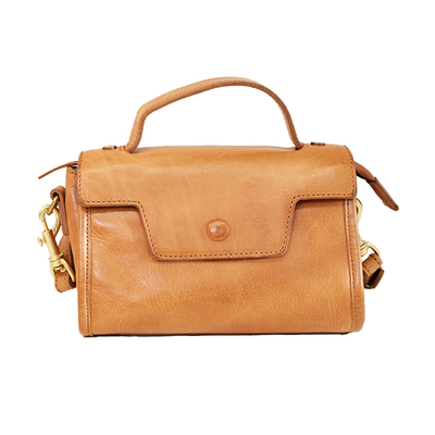 葱木复古小众手提小方包植鞣女包