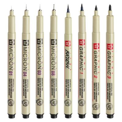 整盒划算囤货啦樱花针管笔勾线笔