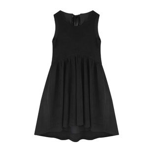 大于诗集 法式复古蝴蝶结毛呢打底连衣裙女内搭赫本风A字裙秋冬季