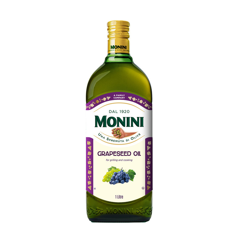 【25年8月生产】意大利原装进口莫尼尼葡萄籽油1L炒菜食用植物油