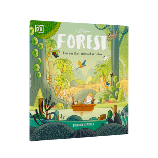 DK出版英文原版 Forest森林 2-6岁儿童英语趣味阅读绘本图画故事书 热带雨林动植物 大自然生态科普认知绘本 Brendan Kearney