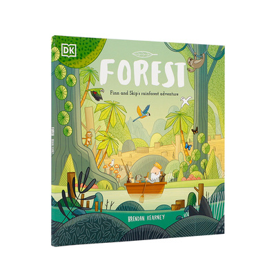 DK出版英文原版 Forest森林 2-6岁儿童英语趣味阅读绘本图画故事书 热带雨林动植物 大自然生态科普认知绘本 Brendan Kearney
