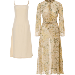 从那以后法式连衣裙早秋穿搭裙子高级感长裙长袖碎花裙女秋季新款