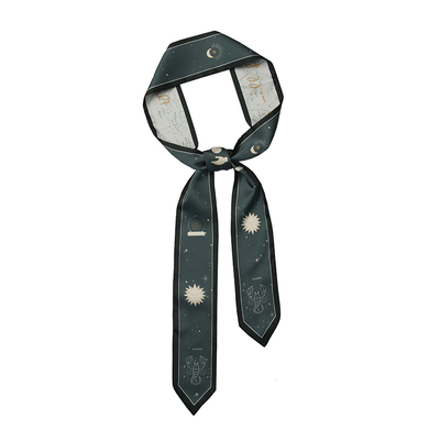 原创星座丝巾小长条女细窄