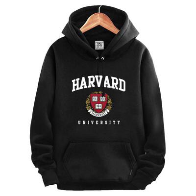 哈佛大学校园文化纪念卫衣服男女