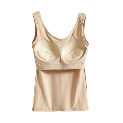 长款纯棉吊带内衣女少女内搭防走光文胸一体美背背心聚拢裹胸抹胸