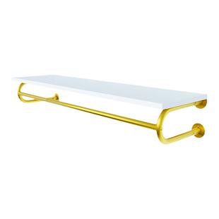 纳米金铁艺服装店衣架展示架上墙侧挂式壁挂式衣服架女装童装侧挂