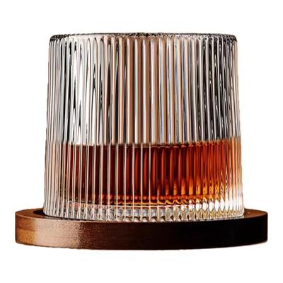 水杯转转杯威士忌杯水晶玻璃杯