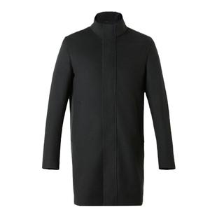 GORNIA/格罗尼雅男士大衣羊毛羊绒混纺立领中年中长款毛呢大衣
