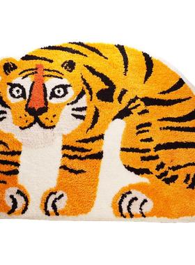 SANQ三浅原创设计丛林系列加厚簇绒地毯客厅儿童房地垫80cm*100cm