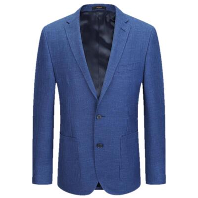 雅戈尔男士西服春季新款官方商务休闲羊毛亚麻休闲西装外套男4674