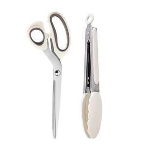 韩式烤肉剪刀家用厨房剪不锈钢烧烤专用剪夹子套装牛排蔬菜食物剪