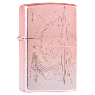 zippo防风煤油打火机正品芝宝爱情海指南针定制刻字送男友礼物zop