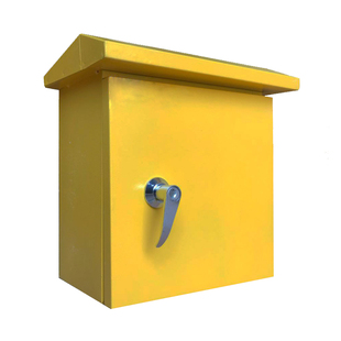 室外黄色基业电箱防水加厚户外铁箱控制配电箱80*60*50*40*30*20