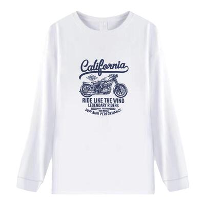 260克纯棉长袖t恤男士春秋季