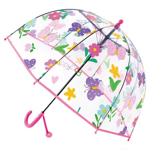 尼多熊儿童雨伞男女童宝宝透明雨伞中小童学生长柄伞上学专用女孩