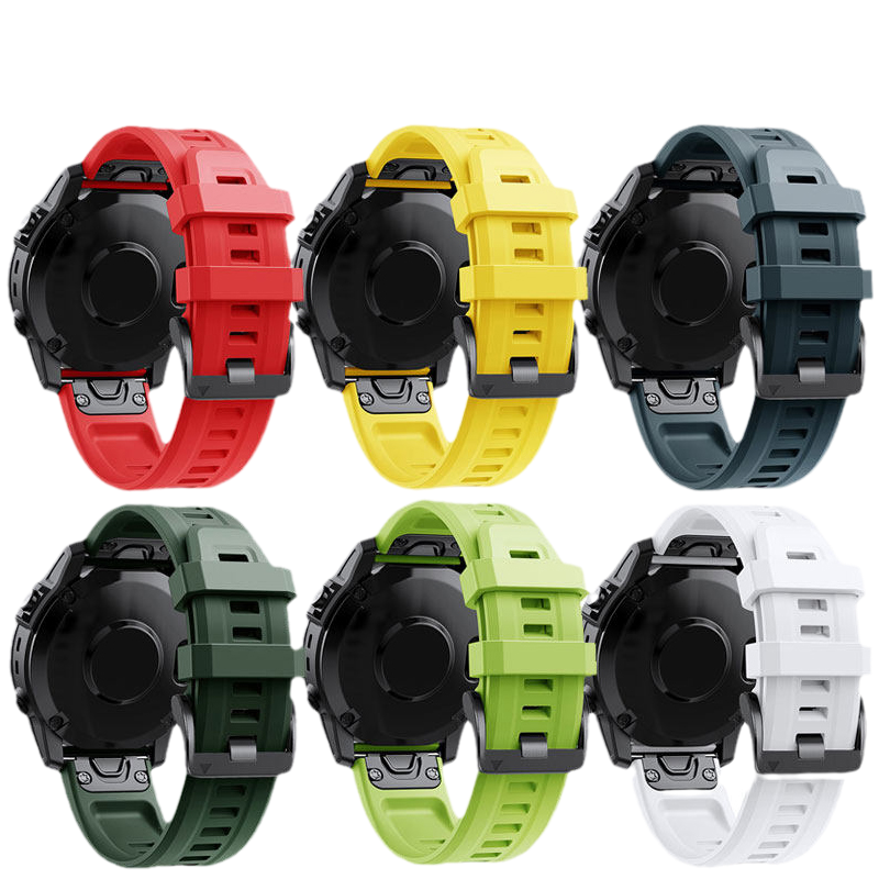 适用Garmin手表飞耐时7官方同款品质硅胶表带户外运动fenix7/7S/7X/6x pro/5xplus/Fenix3HR本能2代935/945
